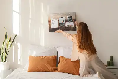 Mező napkelte mintás fali parafa üzenőtábla