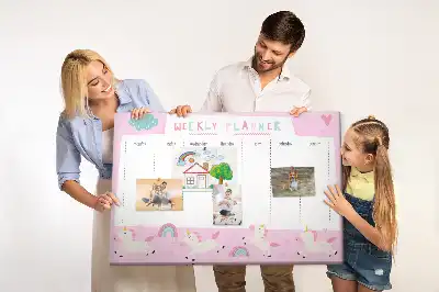 Parafa heti tervező tábla gyerekeknek