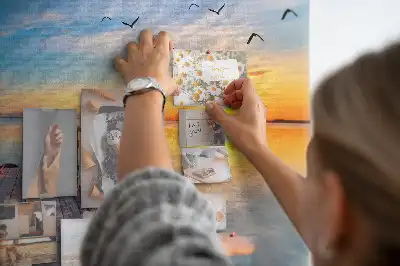 Parafa üzenőtábla tavi stég mintával
