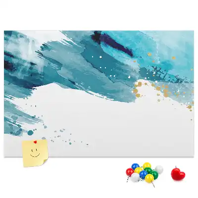 Ecsetvonások mintás parafatábla