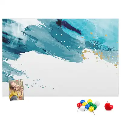 Ecsetvonások mintás parafatábla