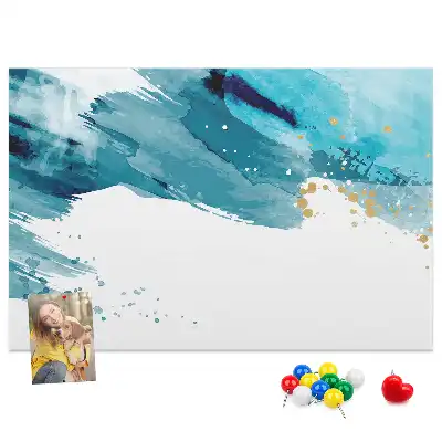 Ecsetvonások mintás parafatábla