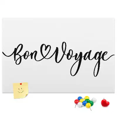 Bon voyage feliratú parafa üzenőtábla