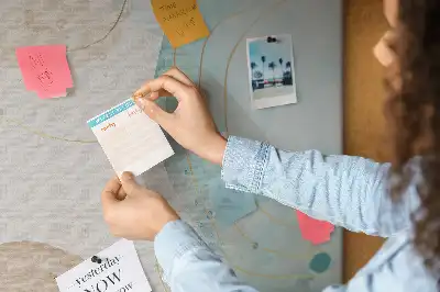 Fali parafa üzenőtábla Akvarell foltok mintával