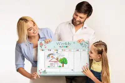Heti feladatosztó parafatábla otthoni használatra