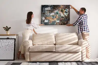 Díszes keretes fali parafa üzenőtábla
