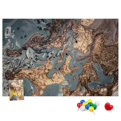 Díszes keretes fali parafa üzenőtábla