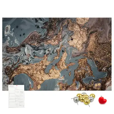 Díszes keretes fali parafa üzenőtábla