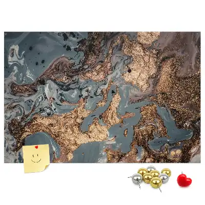 Díszes keretes fali parafa üzenőtábla