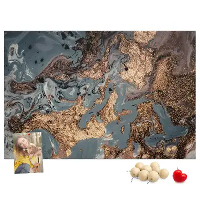 Díszes keretes fali parafa üzenőtábla