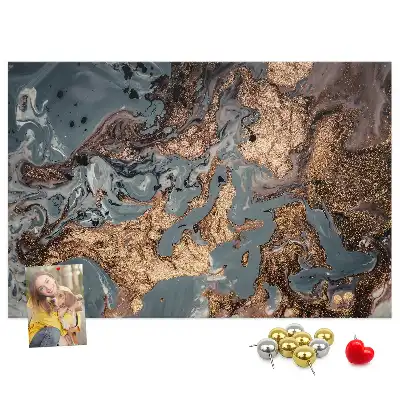 Díszes keretes fali parafa üzenőtábla