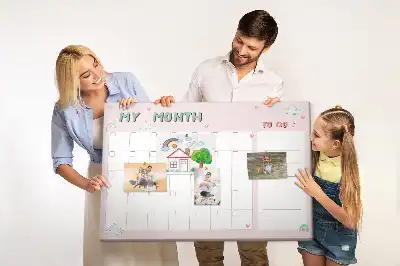 Parafa havi tervező üzenőtábla gyerekeknek