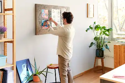 Világ térkép formájú fali parafa üzenőtábla