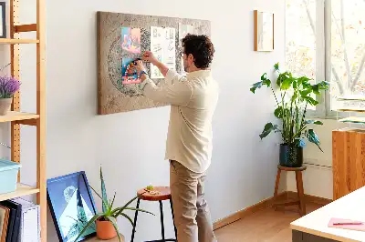 Világ térkép formájú fali parafa üzenőtábla