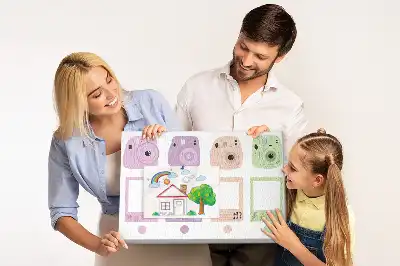Fényképezőgép formájú parafa üzenőtábla készlet