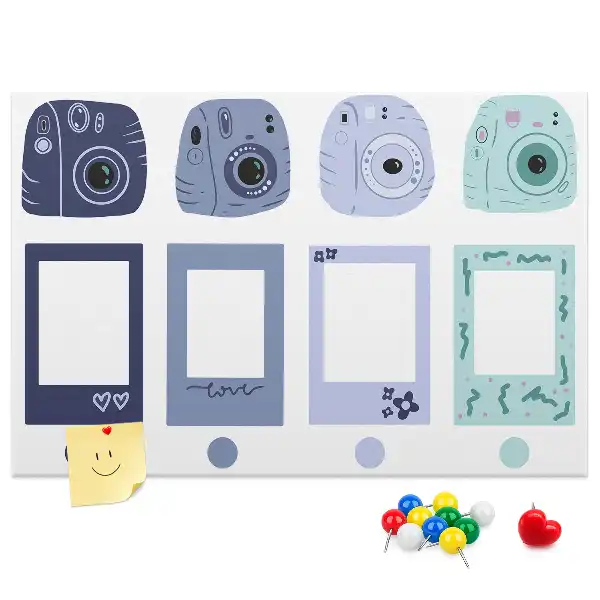 Parafatábla Polaroid keretekkel
