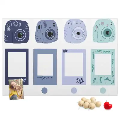 Parafatábla Polaroid keretekkel