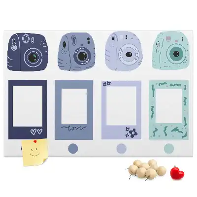 Parafatábla Polaroid keretekkel