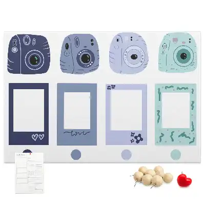Parafatábla Polaroid keretekkel