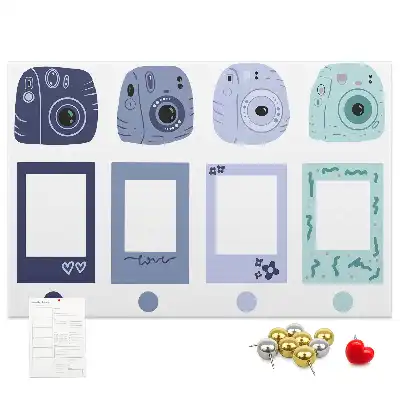 Parafatábla Polaroid keretekkel