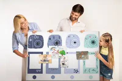 Parafatábla Polaroid keretekkel
