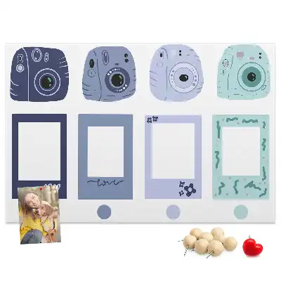 Parafatábla Polaroid keretekkel