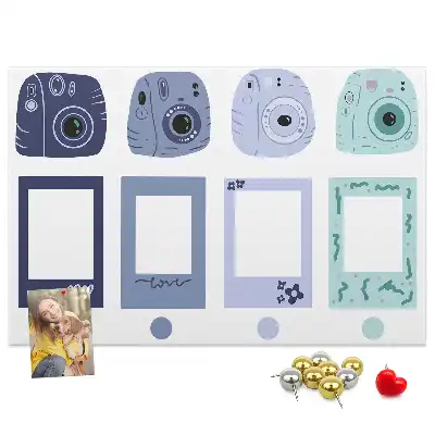 Parafatábla Polaroid keretekkel