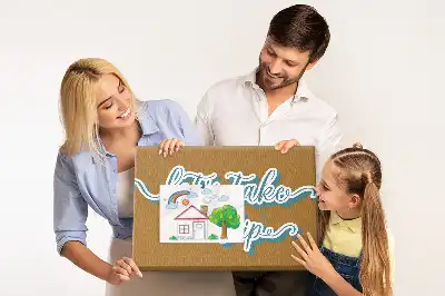 Fali parafa üzenőtábla Menjünk utazni felirattal