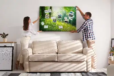 Parafa üzenőtábla Tavaszi természet mintával