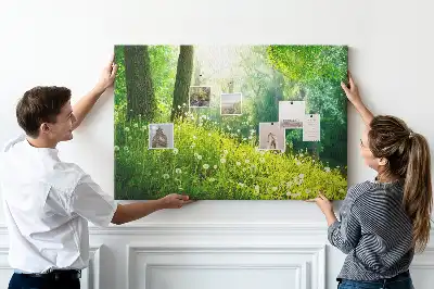 Parafa üzenőtábla Tavaszi természet mintával