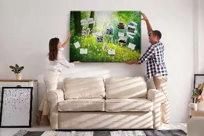 Parafa üzenőtábla Tavaszi természet mintával