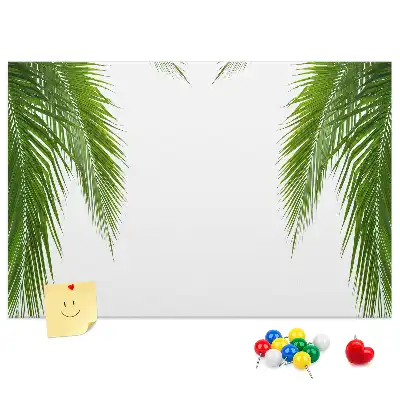 Természetes pálmalevél mintás parafatábla