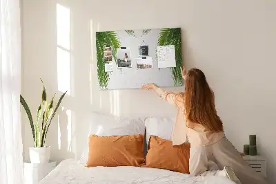 Természetes pálmalevél mintás parafatábla