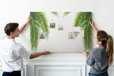 Természetes pálmalevél mintás parafatábla