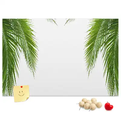 Természetes pálmalevél mintás parafatábla