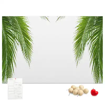 Természetes pálmalevél mintás parafatábla