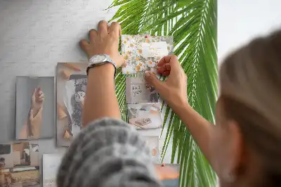 Természetes pálmalevél mintás parafatábla