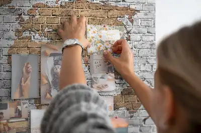 Világtérkép mintás fali parafa üzenőtábla