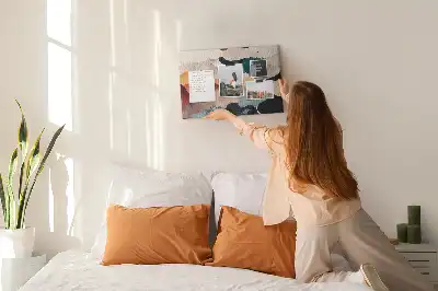 Fali parafa üzenőtábla tájkép mintával