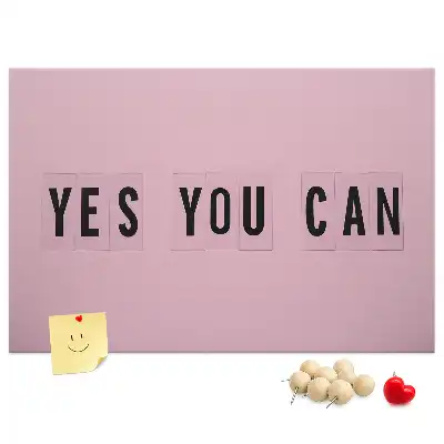 Yes You Can fali parafa üzenőtábla