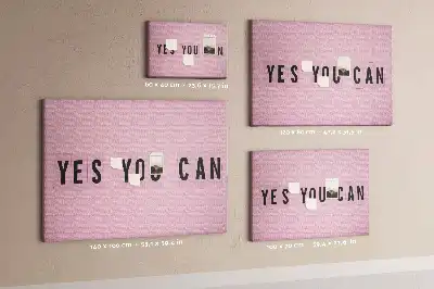 Yes You Can fali parafa üzenőtábla