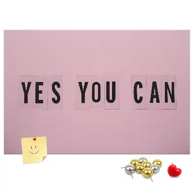 Yes You Can fali parafa üzenőtábla