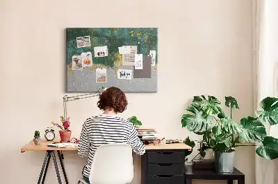 Elegáns mintás parafatábla vászon bevonattal
