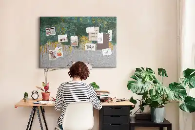 Elegáns mintás parafatábla vászon bevonattal