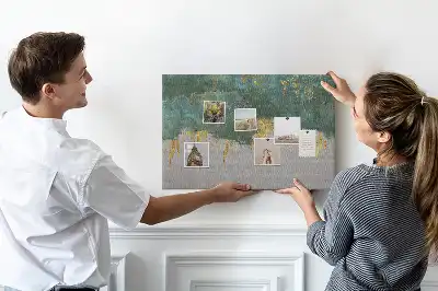 Elegáns mintás parafatábla vászon bevonattal