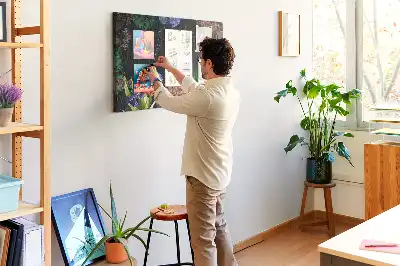 Természetes keretes parafa üzenőtábla