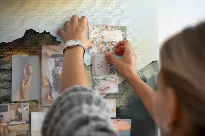 Absztrakt természetpanoráma parafa üzenőtábla