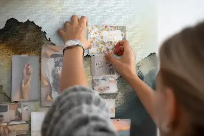 Absztrakt természetpanoráma parafa üzenőtábla