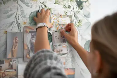 Természet témájú parafatábla növényekkel