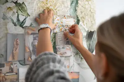 Virágmintás fali parafa üzenőtábla
